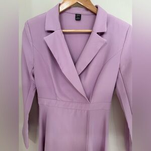 SHEIN Lavender Midi Dress long sleeve